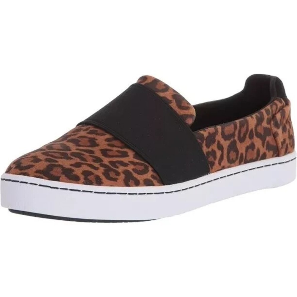Clarks Pawley Wes Sneaker, Leopard Suede Women Size 7 W NEW Slip On
